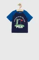 granatowy Fila t-shirt bawełniany dziecięcy Dziecięcy