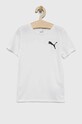 Puma t-shirt dziecięcy ACTIVE Small Logo Tee B pozostałe biały 58698002.PPYX