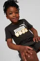 czarny Puma t-shirt bawełniany dziecięcy ESS+ MATES Tee Dziecięcy