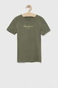 Pepe Jeans t-shirt in cotone per bambini cotone verde PB503535