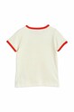 Mini Rodini t-shirt bawełniany dziecięcy 2322013342 czerwony SS23