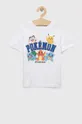 λευκό Παιδικό βαμβακερό μπλουζάκι OVS x Pokemon Παιδικά