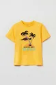 κίτρινο Παιδικό βαμβακερό μπλουζάκι OVS Παιδικά