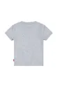 Παιδικό βαμβακερό μπλουζάκι Levi's γκρί