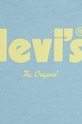 Chłopiec Levi's t-shirt bawełniany dziecięcy 6EH902 turkusowy