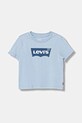 Levi's t-shirt bawełniany dziecięcy nadruk niebieski 8E8157