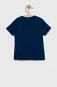 Otroška bombažna kratka majica Levi's mornarsko modra