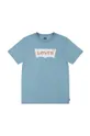 бірюзовий Дитяча бавовняна футболка Levi's Дитячий