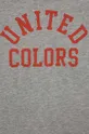 Detské bavlnené tričko United Colors of Benetton sivá