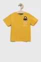 sárga United Colors of Benetton gyerek póló Gyerek