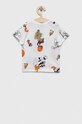 Dječja pamučna majica kratkih rukava United Colors of Benetton x Space Jam 30KFG109U.P.SEASONAL bijela SS23