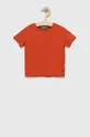 czerwony United Colors of Benetton t-shirt bawełniany dziecięcy Dziecięcy