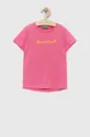 ροζ Παιδικό βαμβακερό μπλουζάκι United Colors of Benetton Παιδικά