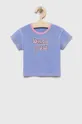 fioletowy United Colors of Benetton t-shirt bawełniany dziecięcy Dziecięcy
