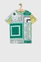 πράσινο Παιδικό βαμβακερό μπλουζάκι United Colors of Benetton Παιδικά