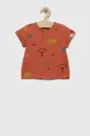 rjava Otroška bombažna majica United Colors of Benetton Otroški