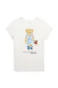 beżowy Polo Ralph Lauren t-shirt bawełniany dziecięcy Dziecięcy