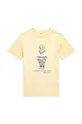 Polo Ralph Lauren t-shirt bawełniany dziecięcy jasny żółty