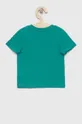 Detské bavlnené tričko GAP zelená