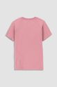 Coccodrillo t-shirt bawełniany dziecięcy różowy