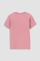 Coccodrillo t-shirt bawełniany dziecięcy różowy