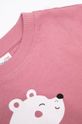 różowy Coccodrillo t-shirt bawełniany dziecięcy