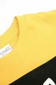 rumena Otroška bombažna kratka majica Coccodrillo