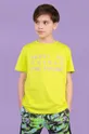 πράσινο Παιδικό βαμβακερό μπλουζάκι Coccodrillo Παιδικά