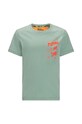 Jack Wolfskin t-shirt bawełniany dziecięcy VILLI T K wzorzyste zielony 1609721.New