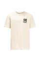 Jack Wolfskin t-shirt bawełniany dziecięcy TEEN EXPLORING T B 1609851.New biały SS23