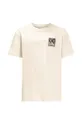 Παιδικό βαμβακερό μπλουζάκι Jack Wolfskin TEEN EXPLORING T B λευκό