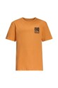 Jack Wolfskin tricou de bumbac pentru copii TEEN EXPLORING T B print galben 1609851.New