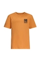 żółty Jack Wolfskin t-shirt bawełniany dziecięcy TEEN EXPLORING T B Dziecięcy