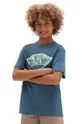 μπλε Παιδικό βαμβακερό μπλουζάκι Vans BY OTW LOGO FILL BOY VANS TEAL/WATER Παιδικά