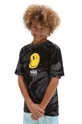 Παιδικό βαμβακερό μπλουζάκι Vans MARBLE SS Black Παιδικά