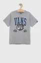 Παιδικό μπλουζάκι Vans VARSITY BULLDOG SS Athletic Heathe γκρί