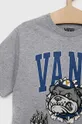 γκρί Παιδικό μπλουζάκι Vans VARSITY BULLDOG SS Athletic Heathe