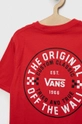 Детская хлопковая футболка Vans CUSTOM CLASSIC SS True Red  100% Хлопок