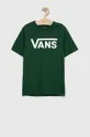 Παιδικό βαμβακερό μπλουζάκι Vans BY VANS CLASSIC BOYS EDEN/WHITE πράσινο