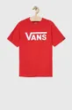 Παιδικό βαμβακερό μπλουζάκι Vans BY VANS CLASSIC BOYS TRUE RED/WHITE κόκκινο