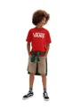 Παιδικό βαμβακερό μπλουζάκι Vans BY VANS CLASSIC BOYS TRUE RED/WHITE Παιδικά