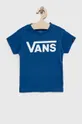 niebieski Vans t-shirt bawełniany dziecięcy BY VANS CLASSIC KIDS true blue/white Dziecięcy