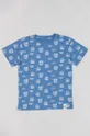 Дитяча бавовняна футболка zippy блакитний