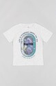 zippy t-shirt bawełniany dziecięcy nadruk szary ZKBAP0303.23036