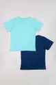 Παιδικό βαμβακερό μπλουζάκι zippy 2-pack μπλε