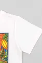 biały zippy t-shirt bawełniany dziecięcy