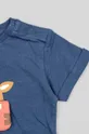 mornarsko plava Dječja pamučna majica kratkih rukava zippy