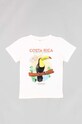zippy t-shirt bawełniany dziecięcy nadruk biały ZKBAP0303.23035