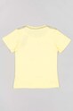 zippy t-shirt bawełniany dziecięcy ZKBAP0303.23038 żółty SS23