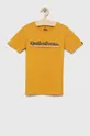 κίτρινο Παιδικό βαμβακερό μπλουζάκι Quiksilver Παιδικά